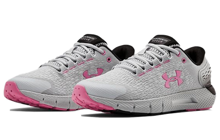 (WMNS) Under Armour Charged Rogue 2 Grey/Pink 3022602-101