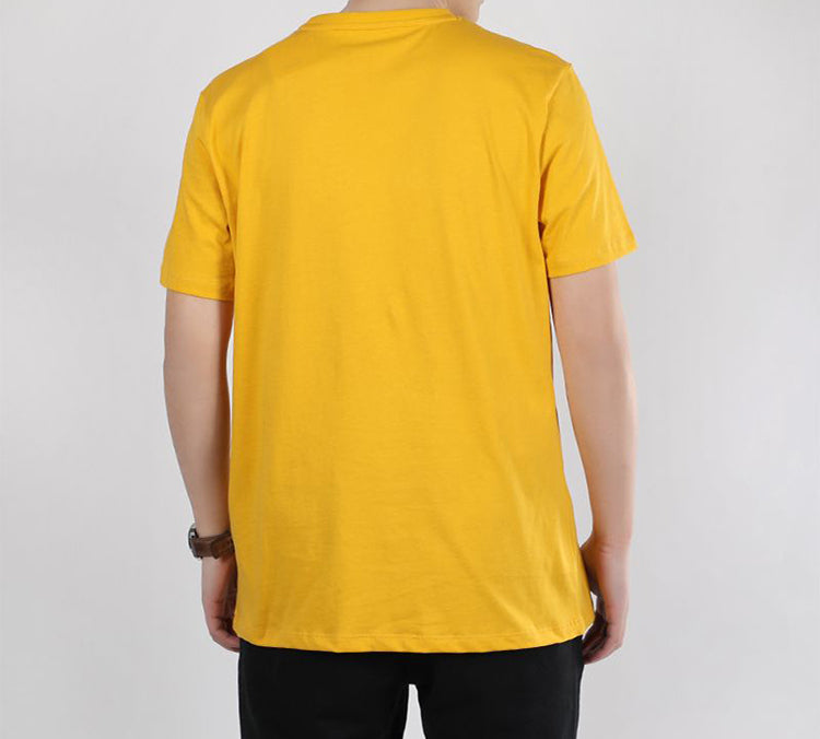 PUMA Graphic Box Logo Printed Short Sleeve TEE Men Yellow 598625-25