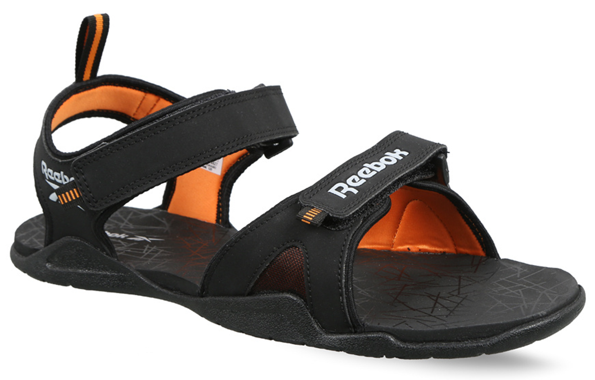 Reebok Swim Aztrix Black Orange Sandals 'Black Orange' EX6044