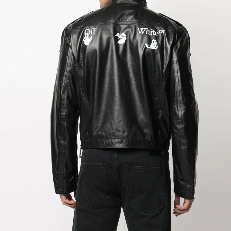 Off-White Logo Windproof Jacket Version Black OMJA058R21LEA0011001