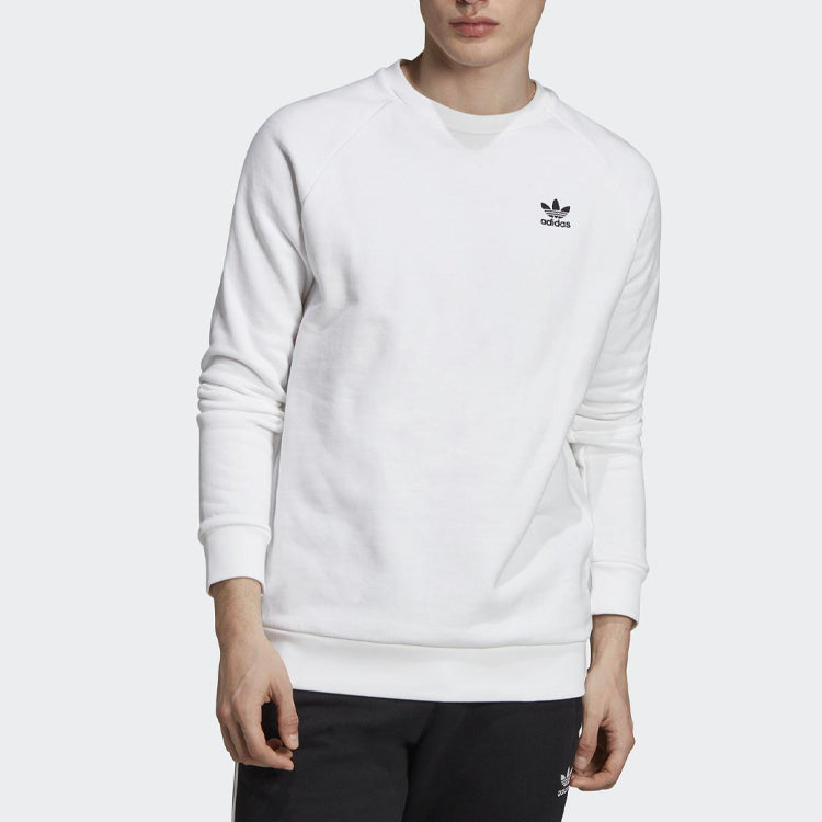 adidas originals Casual Sports Pullover Round Neck White ED6208