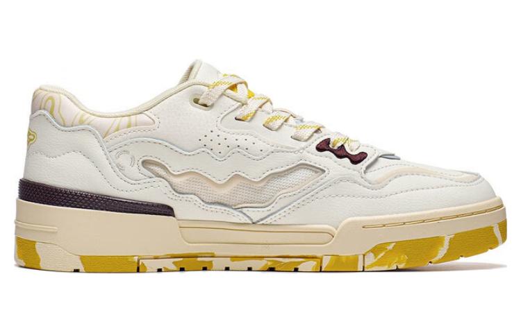 Li-Ning 001 BTC PRM Comfy Shoes 'White Yellow Black' AGCT067-3