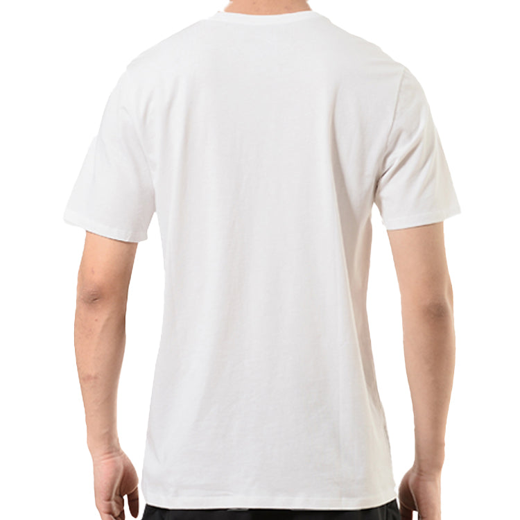 Men's Nike Alphabet Printing Sports Round Neck Pullover Short Sleeve White T-Shirt AH8520-100