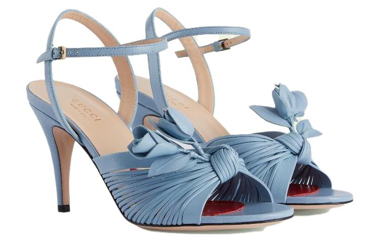 (WMNS) Gucci Lovelight Sandal With Flower 'Light Blue' 707742-C9D00-4914