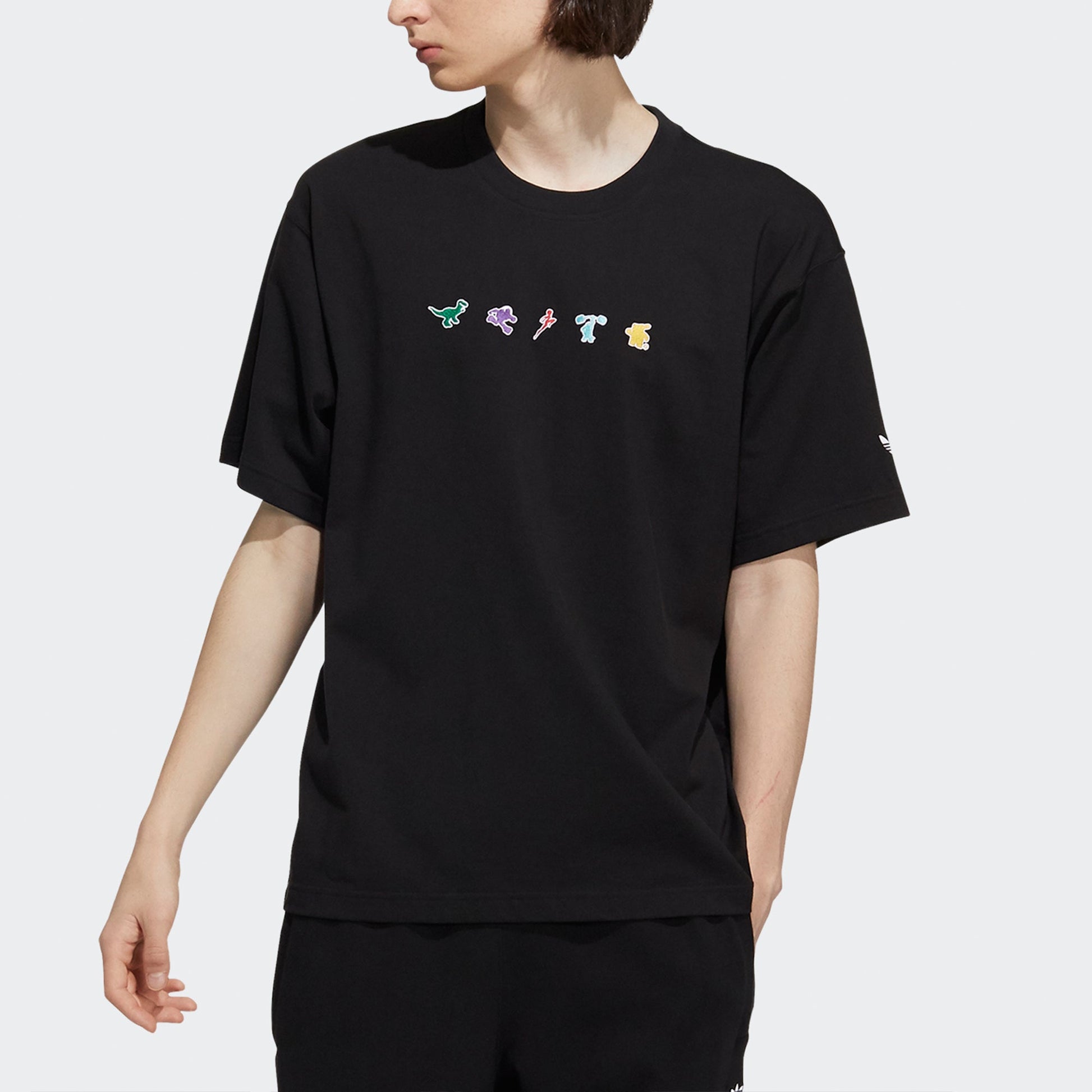 adidas originals x Disney Manga Ss Tee 2 Toy Story Print Sports Short Sleeve Men s Black HC6925
