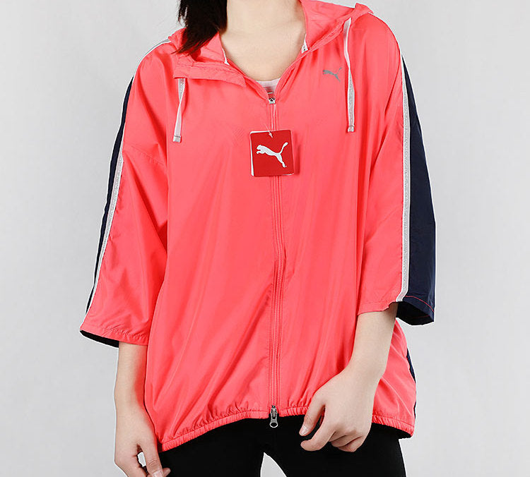 (WMNS) PUMA Sports Hooded Jacket Pink/Blue 519715-02