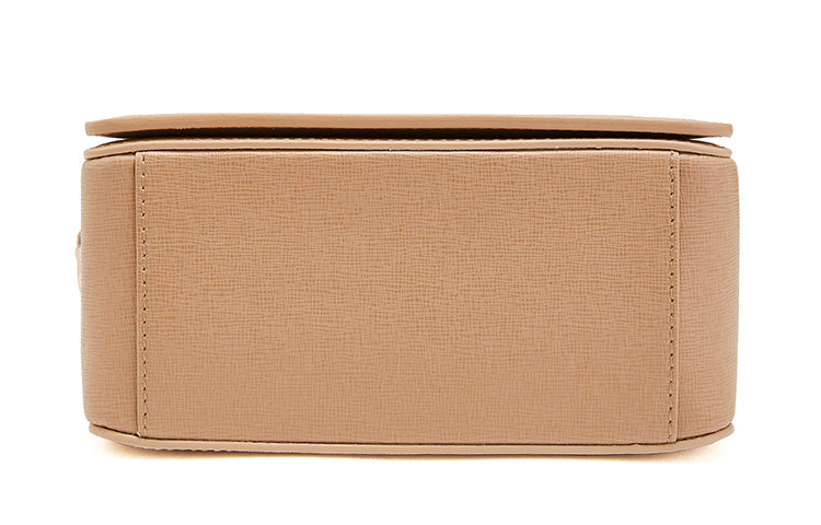 (WMNS) Off-White Leather Single-Shoulder Bag Medium Khaki OWNA011E194231070301