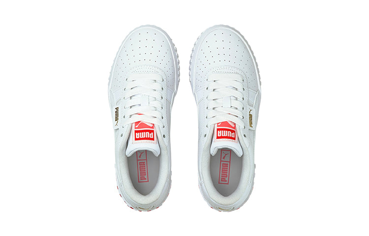 PUMA Cali K Shoes White/Red 368859-02