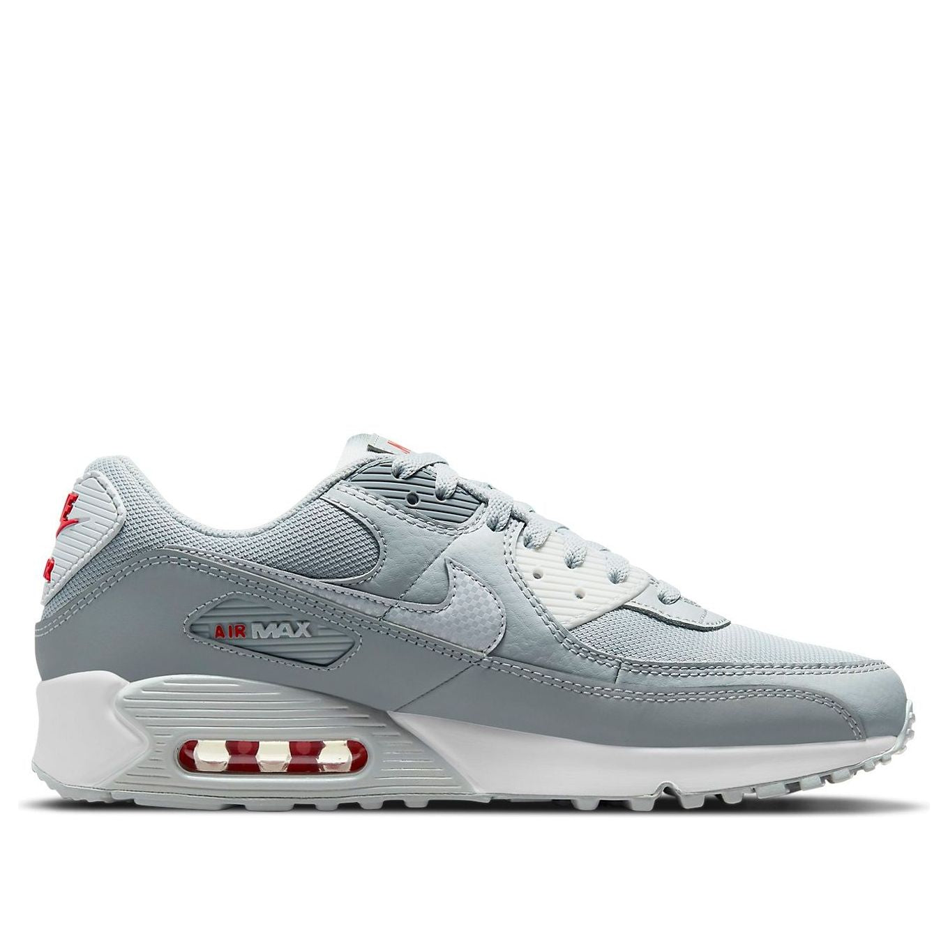 Nike Air Max 90 'Light Smoke Grey Red' DM9102-001