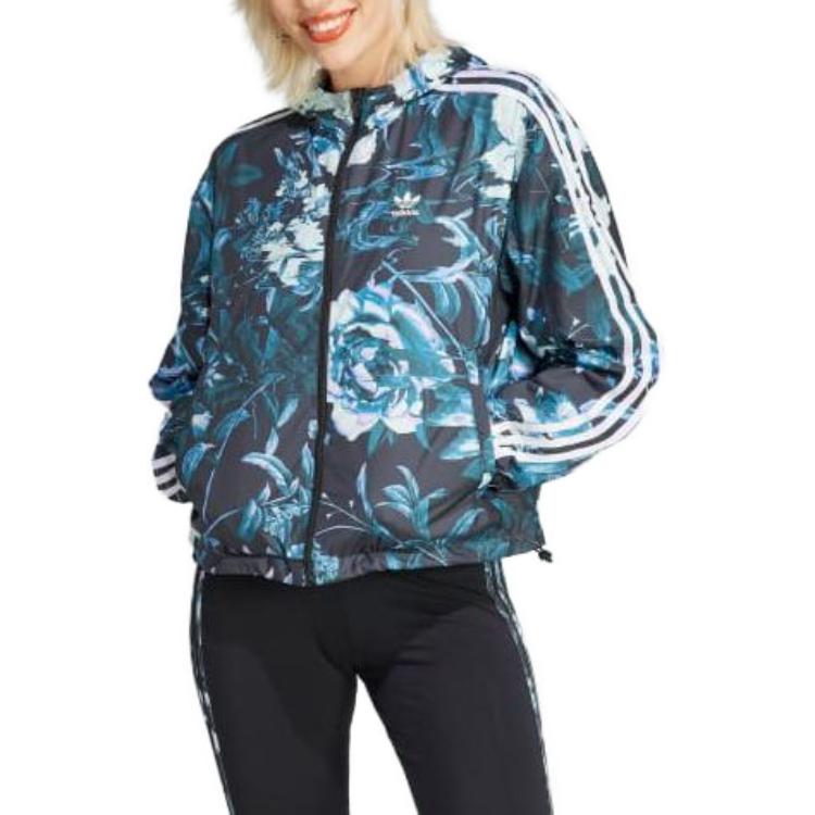 (WMNS) adidas Allover Flower Print Windbreaker 'Multi-Color' IJ7085