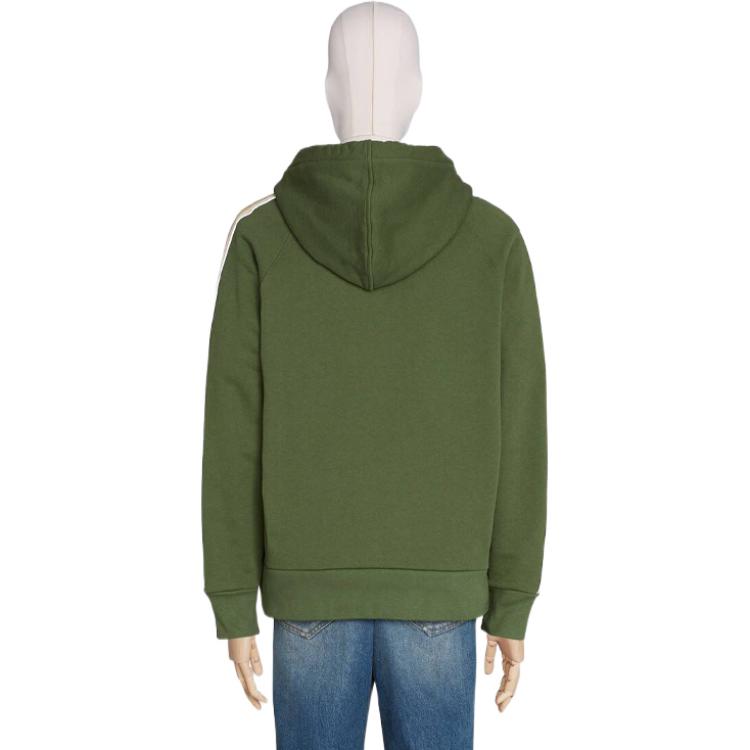 Gucci Knitted Cotton Hooded Sweater For Men Green 596230-XJBUW-3806