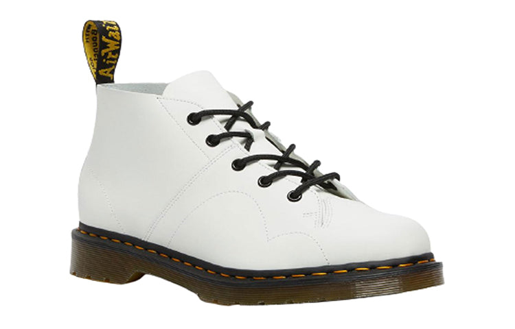 Dr. Martens church Leather Martin boots Unisex White 26741100