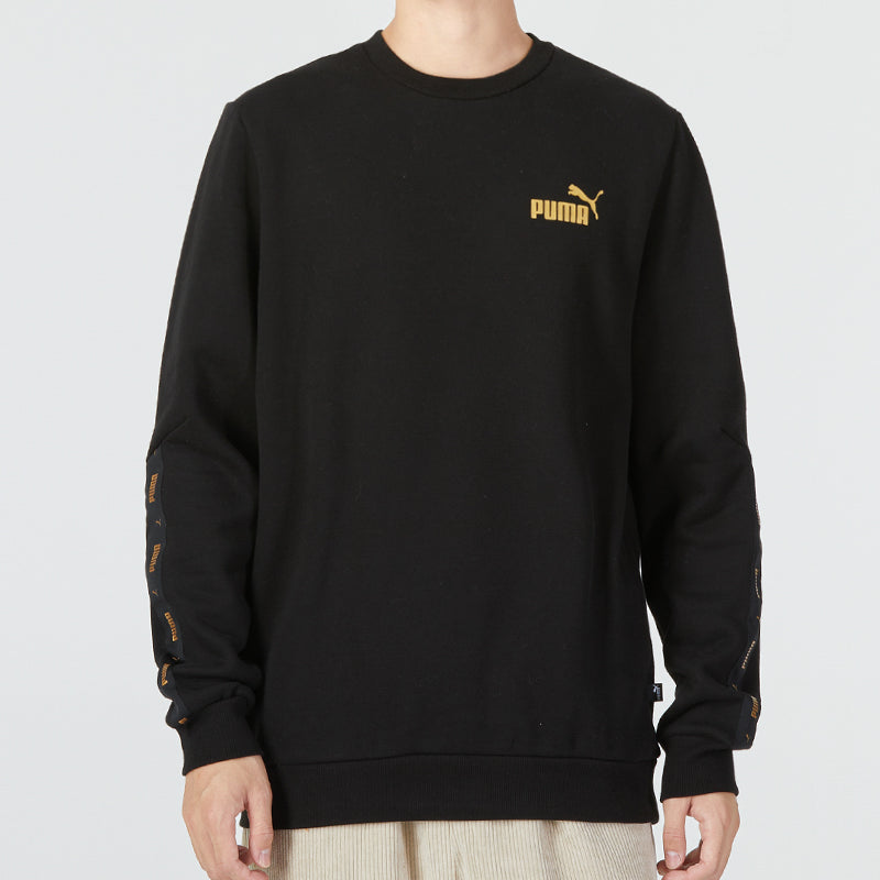 PUMA Ess Metallic Logo Sweater 'Black' 674346-01