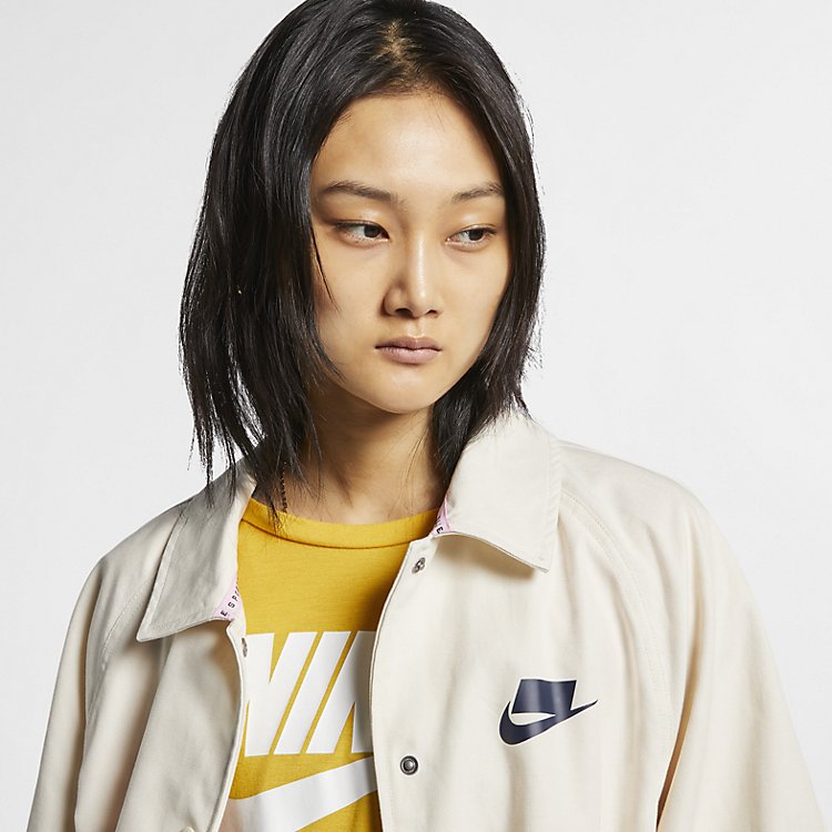 (WMNS) Nike Sportswear Jacket 'Light Cream Obsidian' AR2838-271