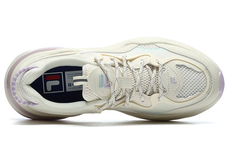 (WMNS) FILA FUSION Bubble Sneakers 'White Lilac' T12W227310FAW
