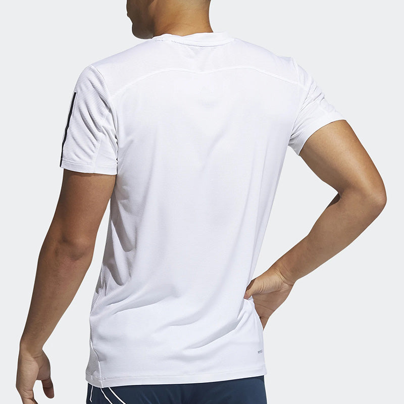 adidas Aero3s Tee Pb Casual Running Sports Short Sleeve White GQ2164