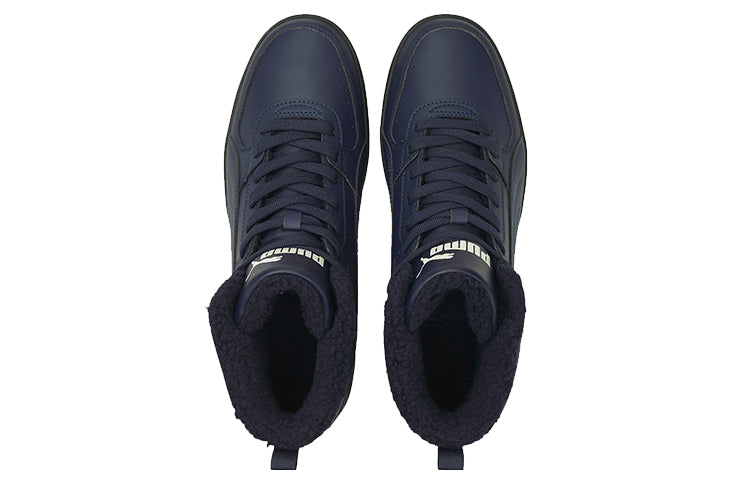 PUMA Unisex Rebound Joy Fur Sneakers Blue 375576-05