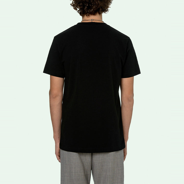 Off-White SS21 Round Neck Short Sleeve Black OMAA027R21JER0011001