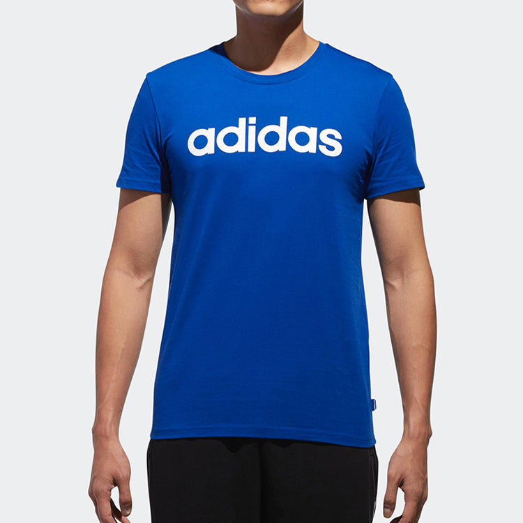 adidas neo Casual Round Neck Short Sleeve Blue CV9320