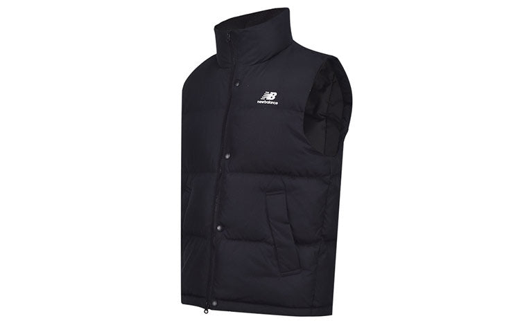 New Balance Casual Down Vest Asia Sizing 'Black White' NJA4E013-BK