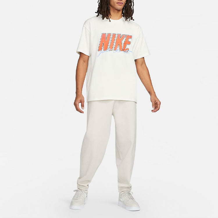 Nike Sportswear NRG T-Shirt 'White Orange' DO6368-010