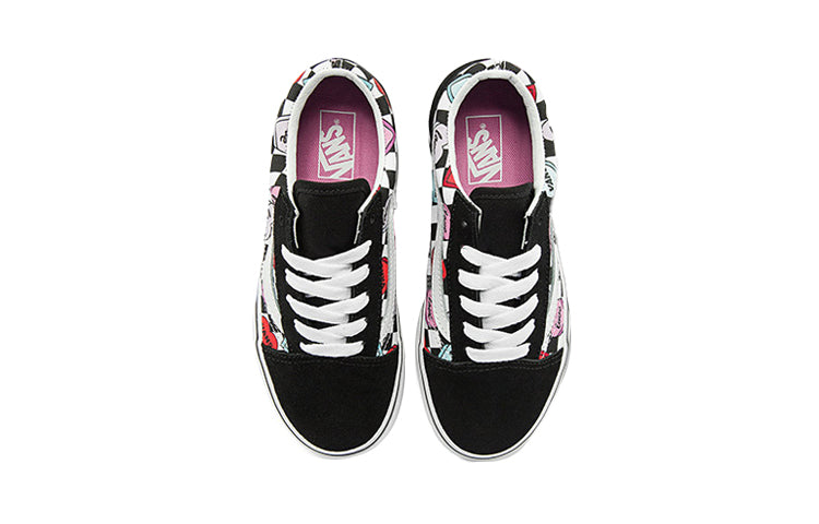 Vans Old Skool Damier Sneakers K Black/White/Red VN0A7Q5FABY