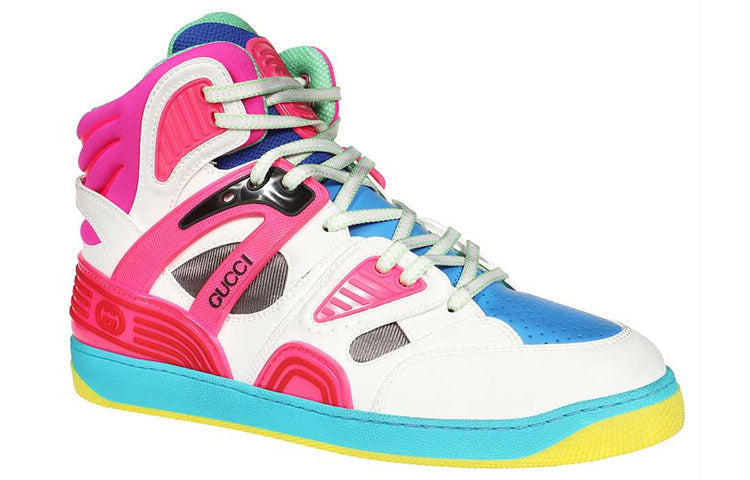 Gucci Basket High 'White Pink Blue' 661307-2SH80-9063