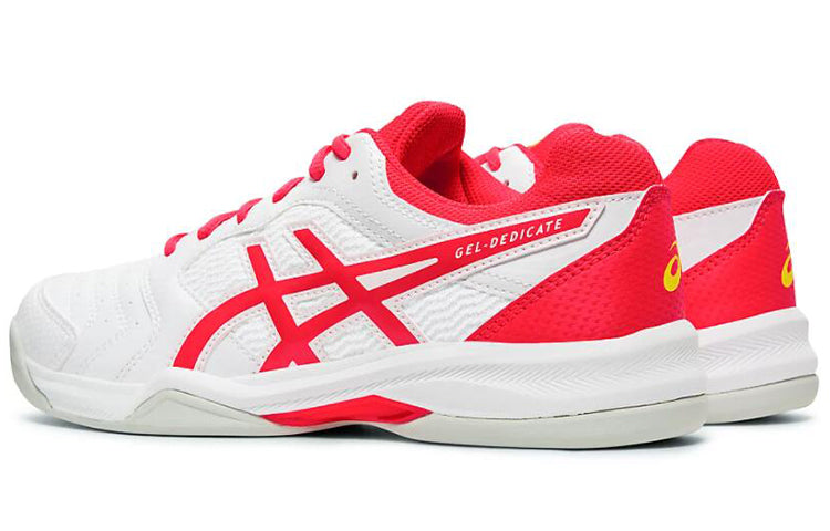 (WMNS) ASICS Gel-Dedicate 6 Indoor 'White Red' 1042A074-102