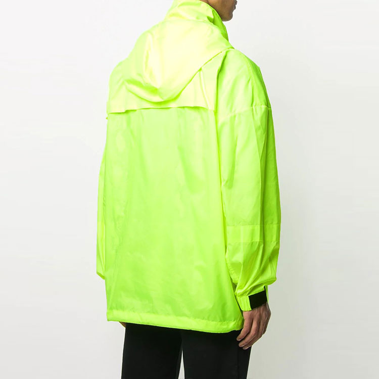 Off-White SS21 Thin and light Alphabet Jacket Loose Fit Green OMEB014R20D160216210