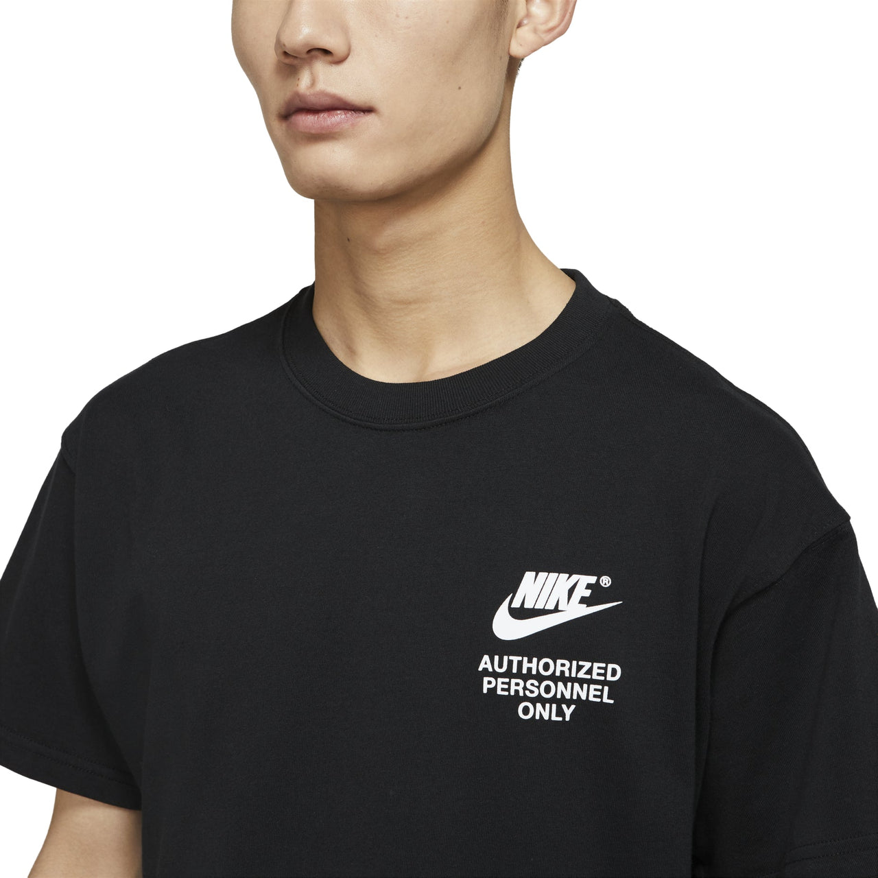 Nike Alphabet Logo Printing Round Neck Short Sleeve Black DM6428-010