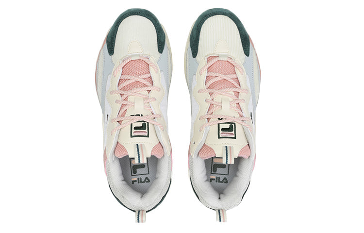 FILA Ray Tracer Low Top Running Shoes White/Pink/Green 1RM01153_108
