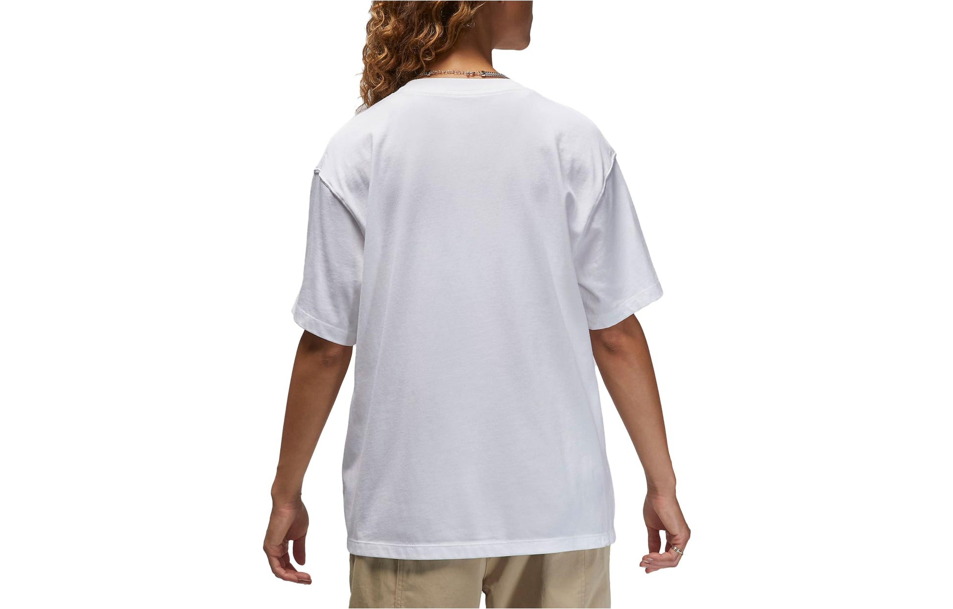 (WMNS) Air Jordan Graphic Girlfriend T-Shirt 'White' FB5195-100