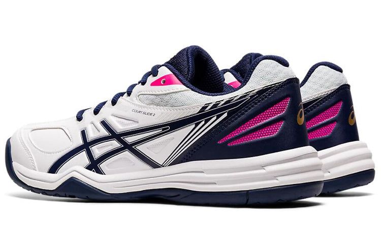 (WMNS) ASICS Court Slide 2 'White Blue' 1042A149-100