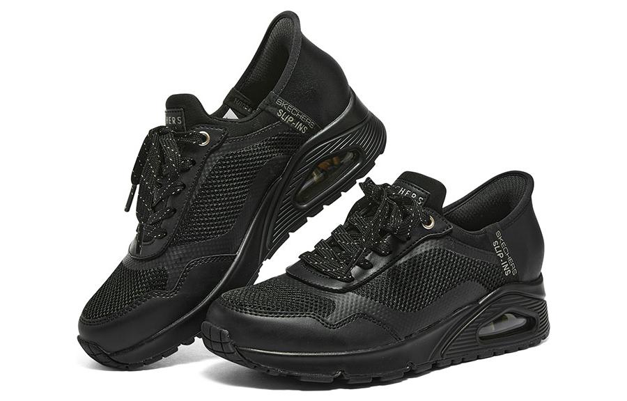 (WMNS) Skechers Uno Slip-In Air 'Pure Black' 177111-BBK