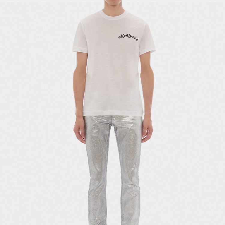 Men's Alexander McQueen Embroidered White 567352QNX019000