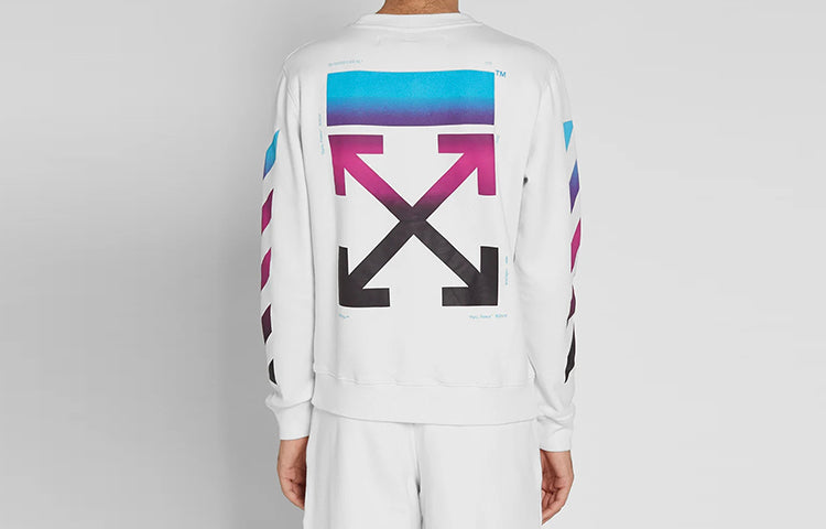 Off-White Gradient Arrows Sketch Mens Long Sleeve Sweater OMBA025F181920050288