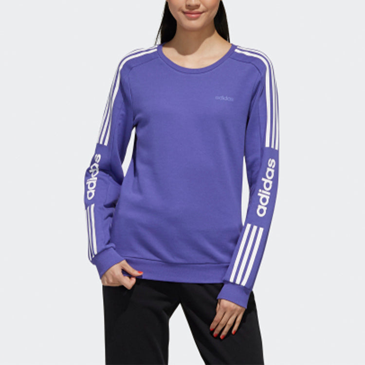 (WMNS) adidas neo Round-neck Sweatshirt Purple GD1635