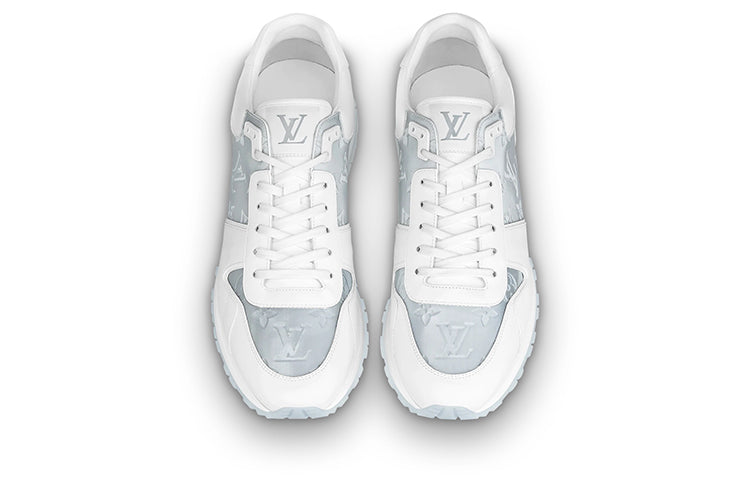 LOUIS VUITTON Run Away Sneakers 'White with Grey Monogram' 1A8KIU