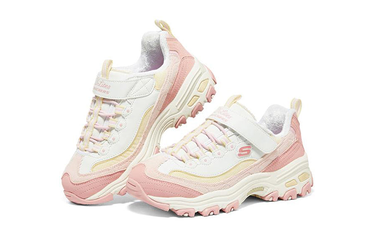 (GS) Skechers D'Lites 'Pink Yellow' 302524L-PKYL