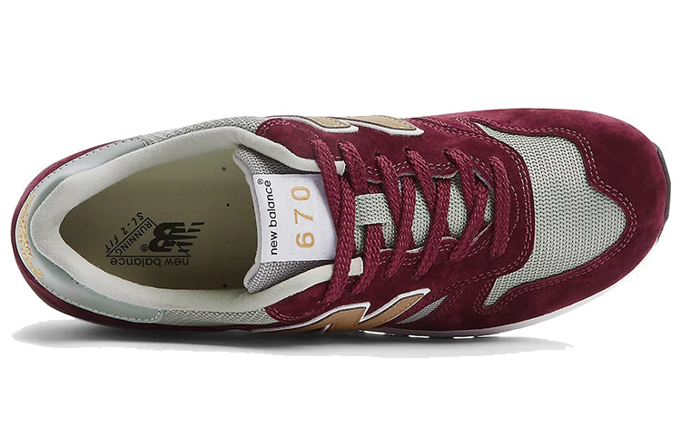 New Balance 670 Made in England 'Burgundy' M670BGW