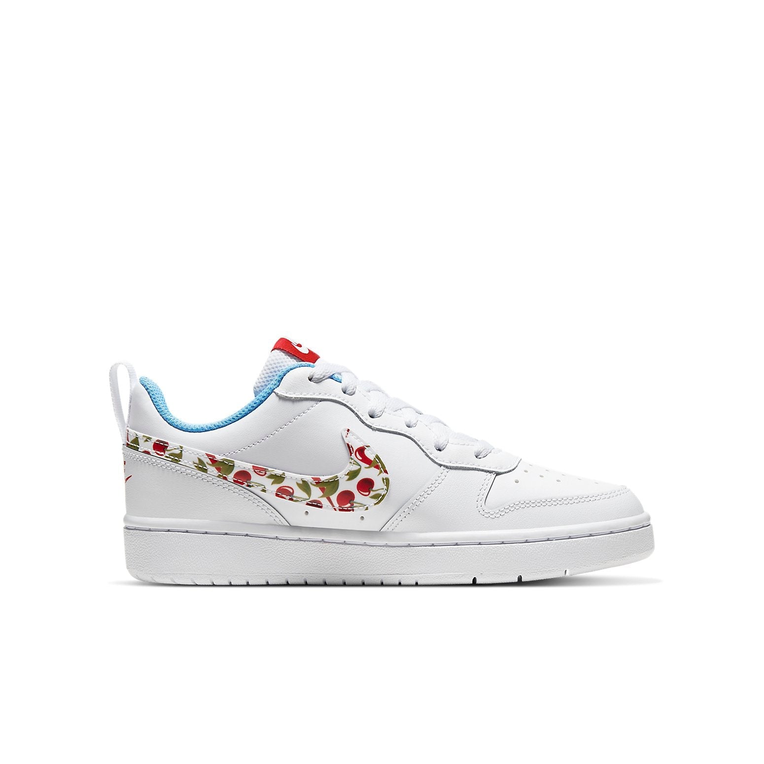 (GS) Nike Court Borough Low 2 'White Cherry' CJ2238-100