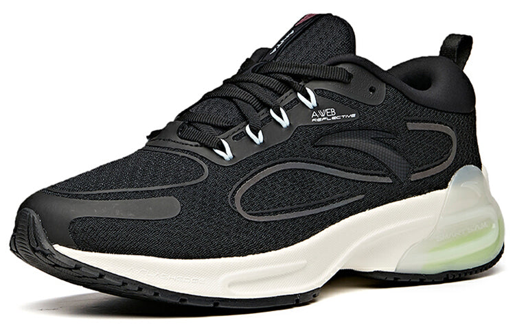 (WMNS) ANTA Ghuang 1 'Black White Green' 122115586-6