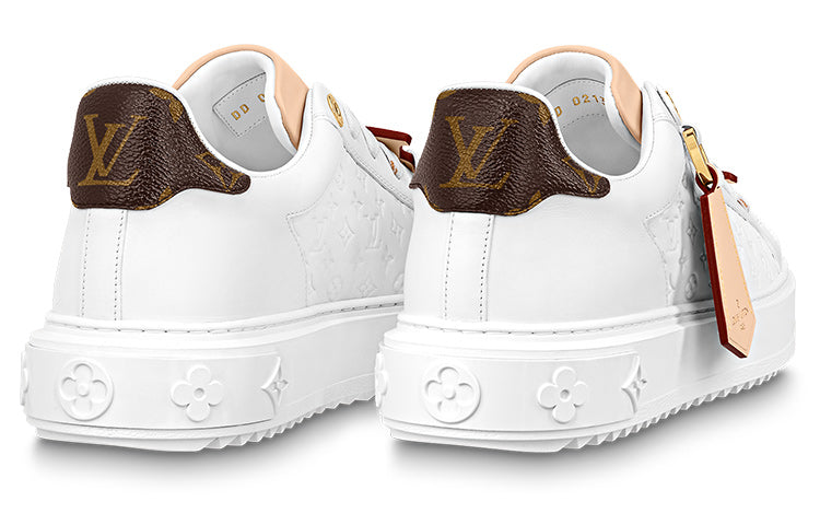 (WMNS) LOUIS VUITTON Time Out Sneakers 'White Monogram Beige Logo' 1ABHRY