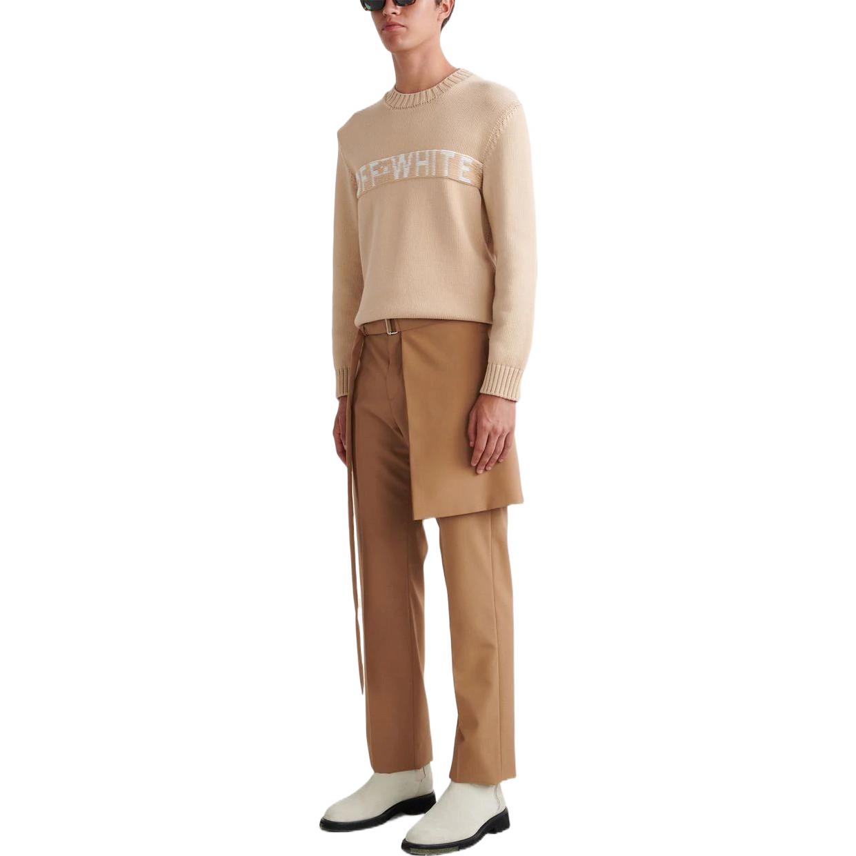Men's Off-White FW22 Suit Casual Pants/Trousers Brown OMCA219S22FAB0016200