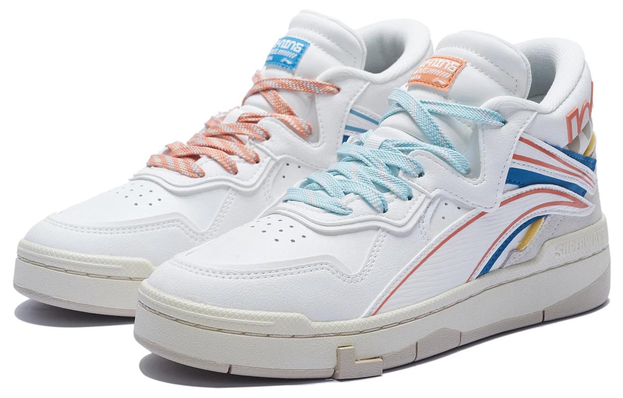 (WMNS) Li-Ning Mid Prm 'White Red Blue' AGCS152-4