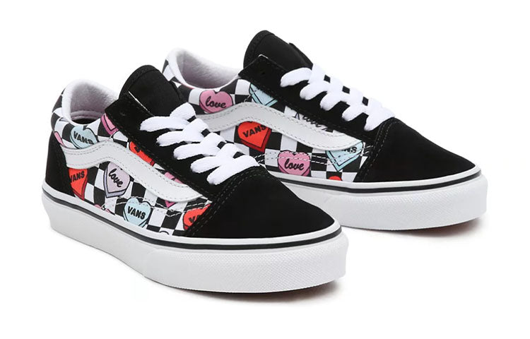 Vans Youth Candy Hearts Old Skool 'Black White' VN0A5EE6ABY