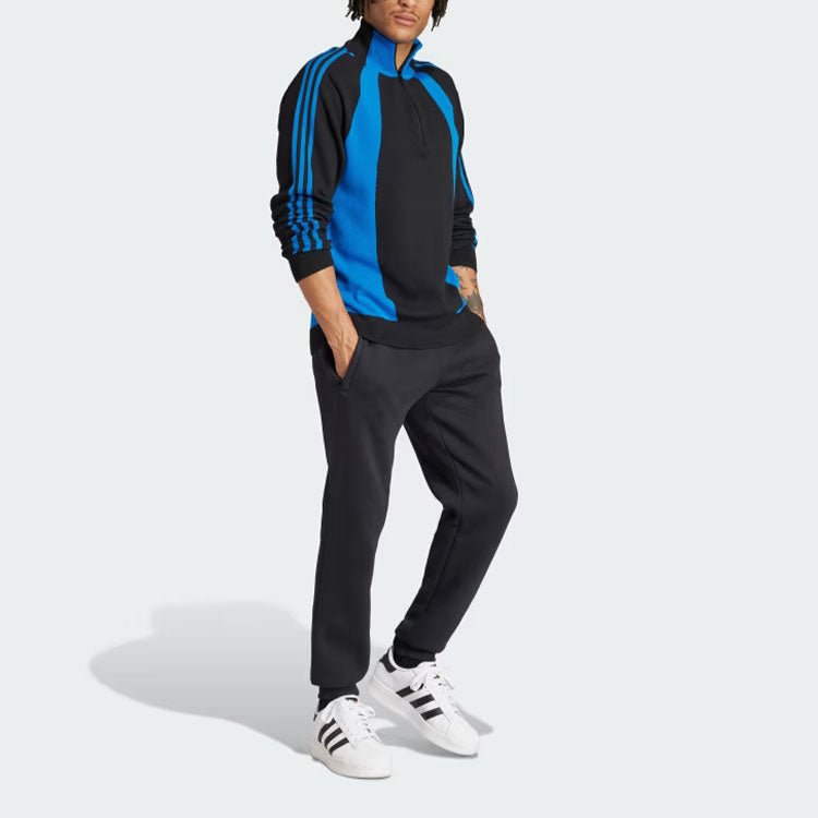 adidas Quarter-Zip Jumper 'Blue Black' IR7127