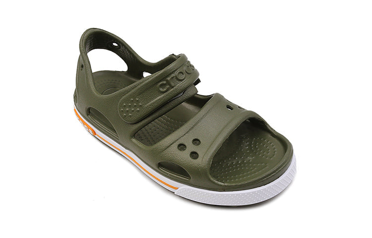 (PS) Crocs Flat Casual Army Green Sandals 14854-309