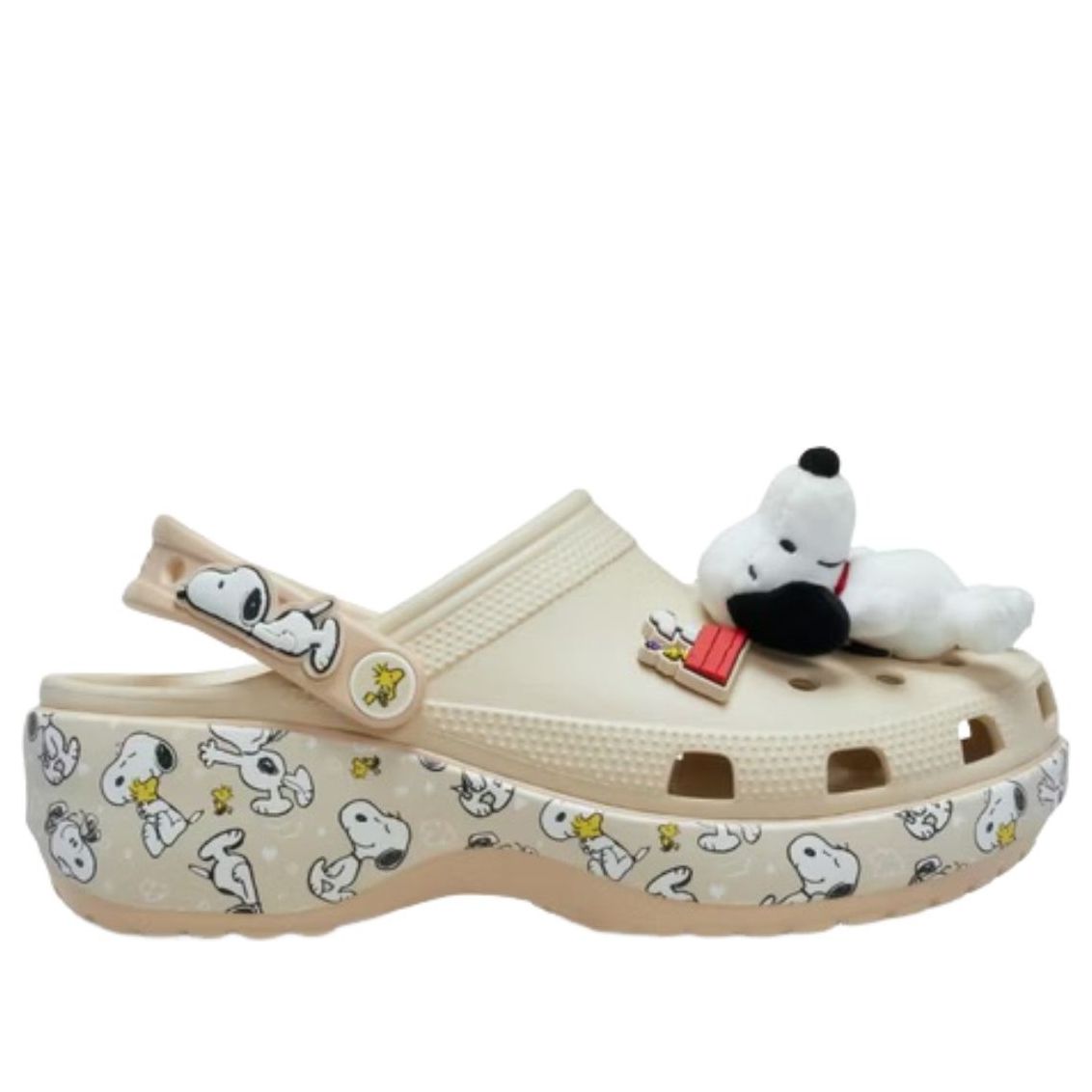(WMNS) Crocs x Peanuts Classic Platform Clog 'Snoopy Cloud' 212118-90H