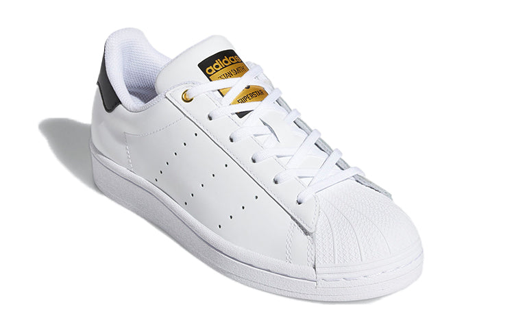 (GS) adidas originals Superstar Stan Smith J 'White Black' FX7887